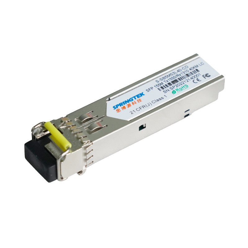 Les DOM du SM LC DFB de SFP optiques BIDI 40km TX1550nm/RX1310 155M d'Ethernet de module de SFP
