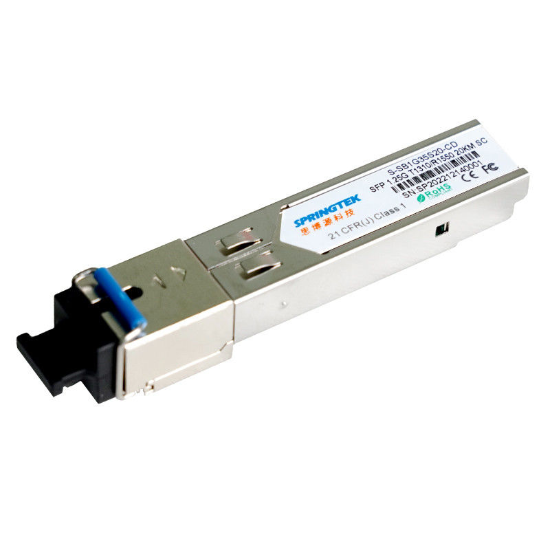 Module optique compatible d'émetteur-récepteur de l'émetteur-récepteur T1310/R1550nm 20km SFP de Sc BIDI 1.25G d'OEM