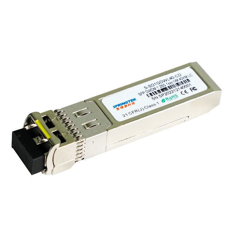 Module optique compatible 1.25Gbps SMF LC de Cisco DWDM C17~C61 40km SFP avec DDM