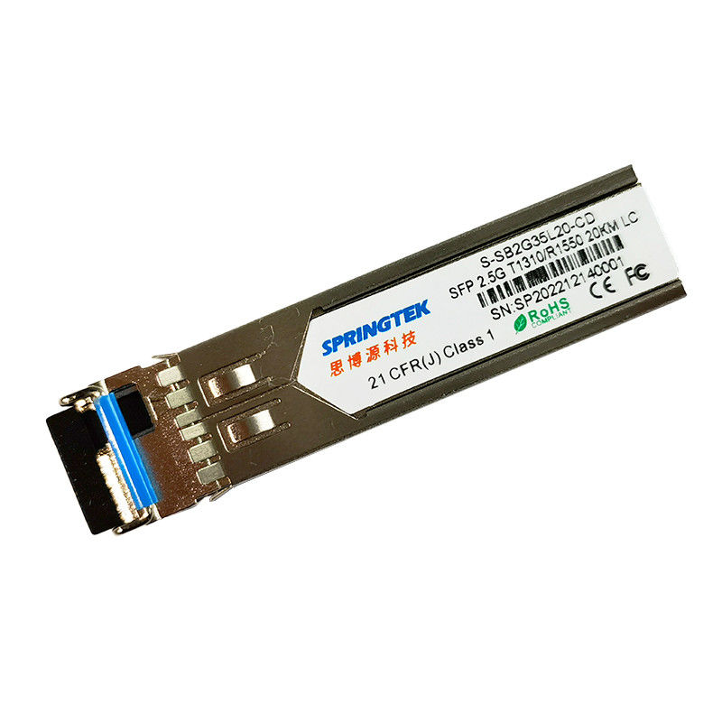 SFP BIDI 20 km OEM LC 2.5G T1310/R1550nm Module émetteur-récepteur optique avec DDM