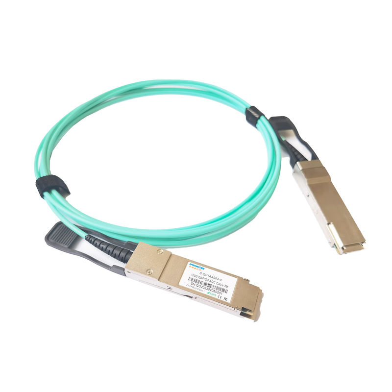 Câble optique actif du câble à fibres optiques 10G /40G/QSFP28 100G AOC 1m 3m 5m 10m 15m 20m Chine d'Ethernet de pièce de serveur