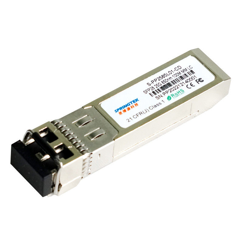 Émetteur-récepteur multi multi compatible de mode de la fibre LC MMF de mode du SR 100m d'émetteurs-récepteurs du brocard 25G SFP28
