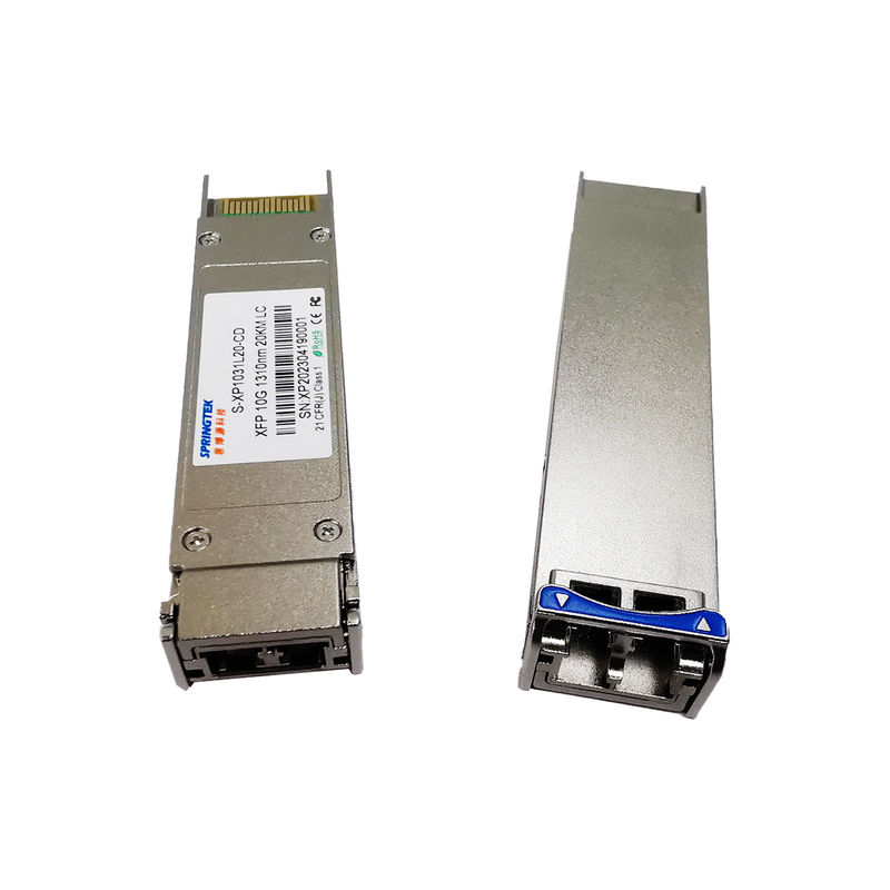 Double émetteur-récepteur LR du mode unitaire 1310nm 20km LC 10G XFP de fibre compatible avec le brocard